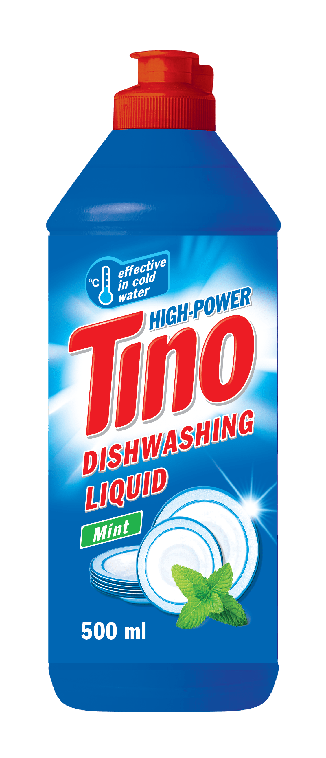 Засіб для миття посуду рідкий ТМ Tino High-Power з ароматом "М'ята" 500 мл